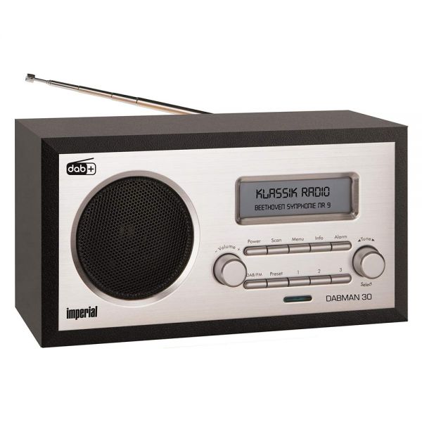 Imperial DABMAN 30 Schwarz Tragbares DAB+ Digitalradio DAB & UKW-Radio Mono Retro