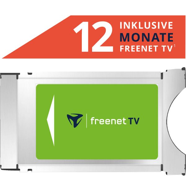 FREENET TV CI+ Modul 12 Monate DVB-T2 HD Empfang HDTV Satelliten CI Plus