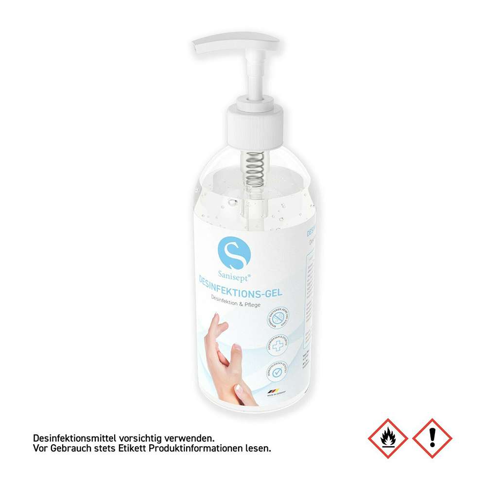 Sanisept® Desinfektions Gel 500ml Flasche Spender Bekämpfung Von Viren